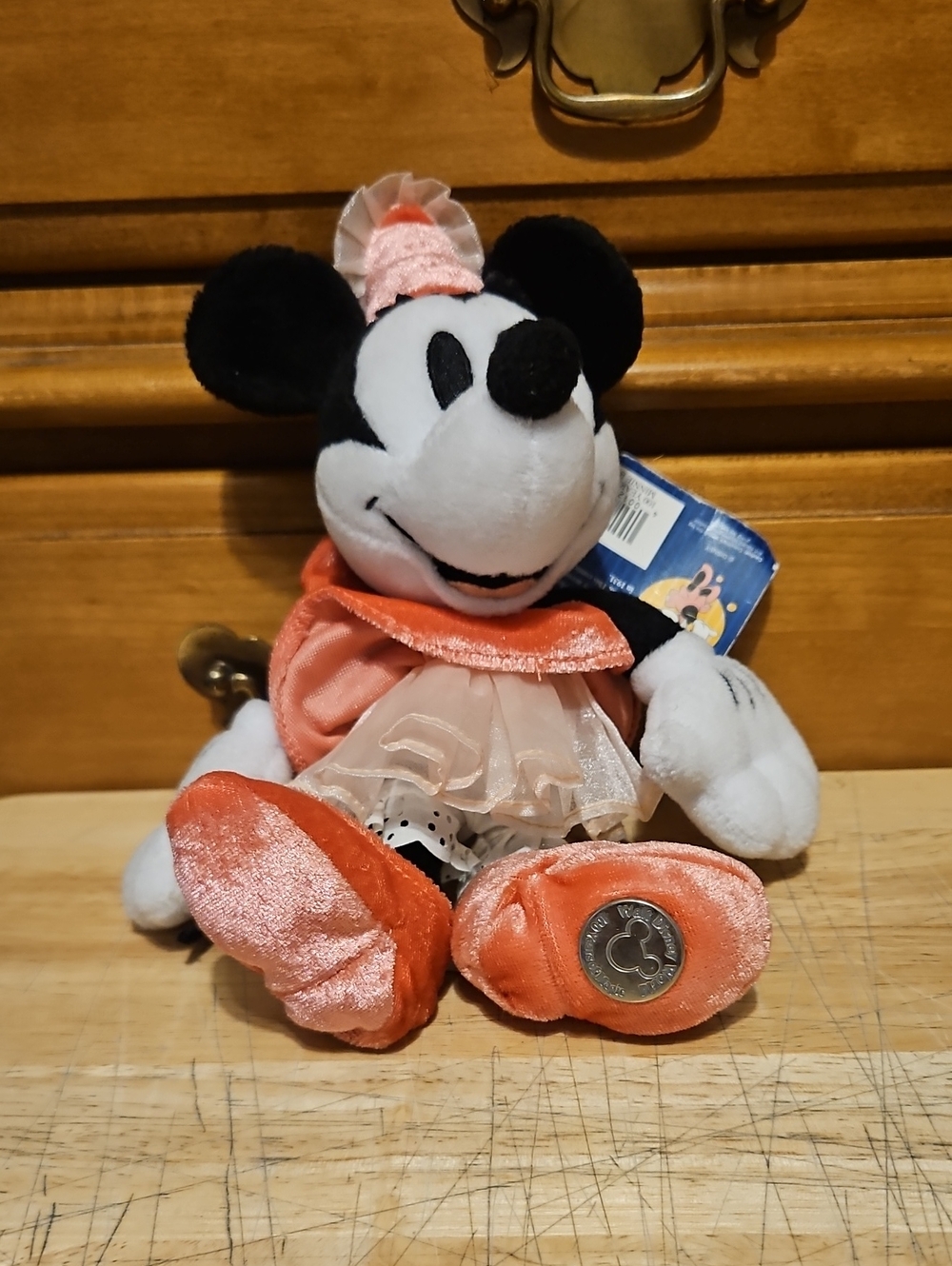 Disney Minnie Mouse Princess In Pink 100 Years 9" Plush Figure